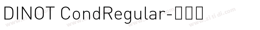 DINOT CondRegular字体转换